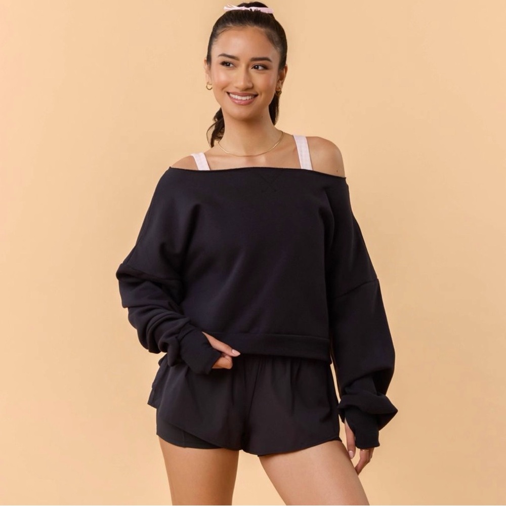 Blogilates- Off the should dance sweatshirt